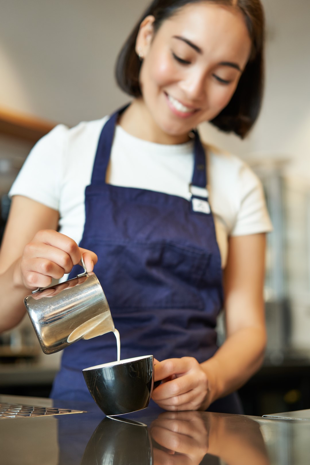 Barista in cafe